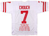 ERIC CROUCH AUTOGRAPHED NEBRASKA CORNHUSKERS #7 WHITE STAT JERSEY BECKETT