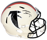 BIJAN ROBINSON SIGNED ATLANTA FALCONS RETRO FULL SIZE SPEED HELMET JSA