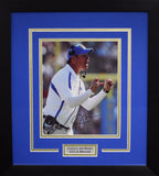 JIM MORA JR AUTOGRAPHED UCLA BRUINS 8x10 FRAMED PHOTO COA