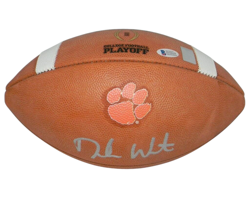 DESHAUN WATSON SIGNED AUTOGRAPHED CLEMSON TIGERS WILSON NCAA PLAYOFF FOOTBALL