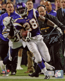 ADRIAN PETERSON AUTOGRAPHED MINNESOTA VIKINGS 8x10 PHOTO HOLO