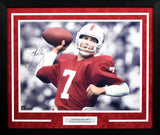 JOHN ELWAY AUTOGRAPHED STANFORD CARDINAL 16x20 FRAMED PHOTO COA