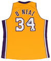 SHAQUILLE O'NEAL SIGNED LOS ANGELES LAKERS #34 MITCHELL & NESS JERSEY BECKETT