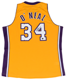 SHAQUILLE O'NEAL SIGNED LOS ANGELES LAKERS #34 MITCHELL & NESS JERSEY BECKETT