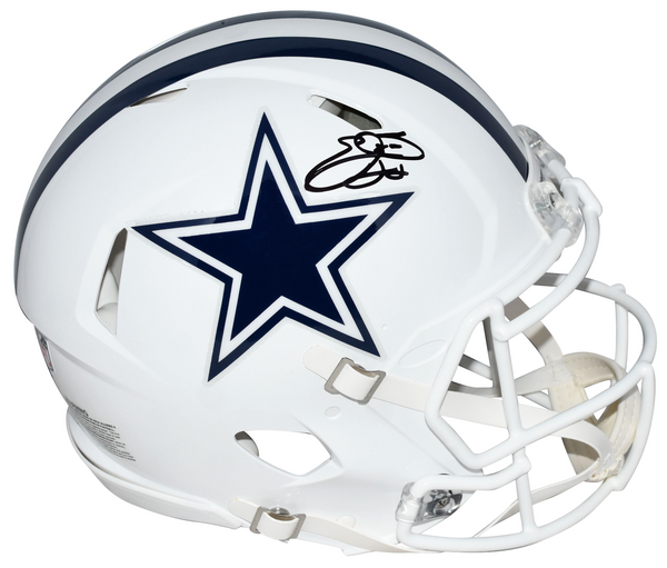 EMMITT SMITH SIGNED DALLAS COWBOYS WHITE ALT AUTHENTIC SPEED HELMET BECKETT
