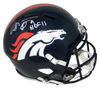 SHANNON SHARPE SIGNED AUTOGRAPHED DENVER BRONCOS FULL SIZE SPEED HELMET + HOF 11