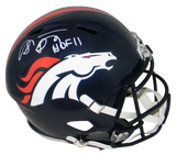 SHANNON SHARPE SIGNED AUTOGRAPHED DENVER BRONCOS FULL SIZE SPEED HELMET + HOF 11