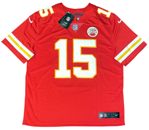 PATRICK MAHOMES AUTOGRAPHED KANSAS CITY CHIEFS RED NIKE LIMITED JERSEY BECKETT
