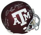 JOHN DAVID CROW JOHNNY MANZIEL VON MILLER DAT NGUYEN SIGNED TEXAS A&M F/S HELMET
