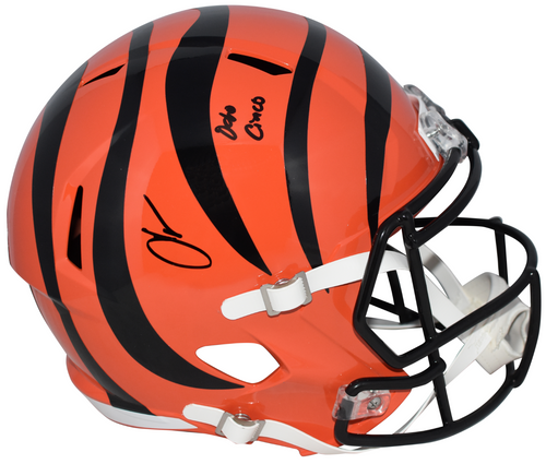 CHAD JOHNSON SIGNED CINCINNATI BENGALS FULL SIZE SPEED HELMET W/ OCHO CINCO