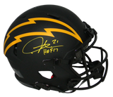 LADAINIAN TOMLINSON SIGNED SAN DIEGO CHARGERS ECLIPSE F/S SPEED AUTHENTIC HELMET
