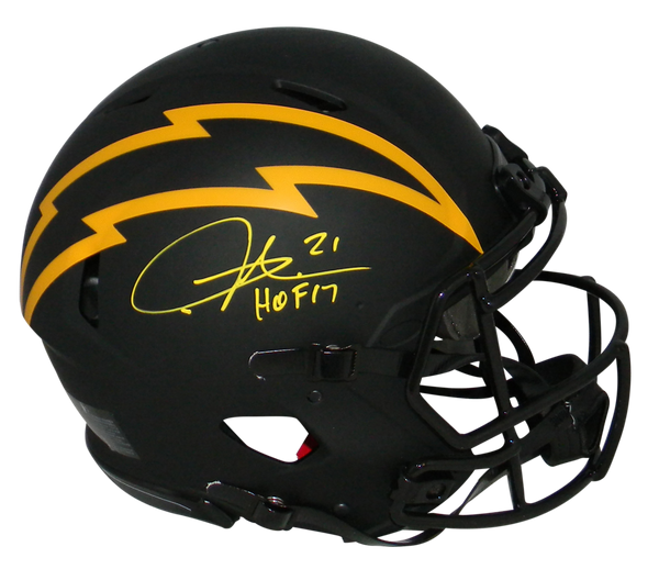 LADAINIAN TOMLINSON SIGNED SAN DIEGO CHARGERS ECLIPSE F/S SPEED AUTHENTIC HELMET