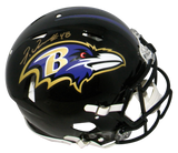 PATRICK QUEEN SIGNED BALTIMORE RAVENS FULL SIZE SPEED AUTHENTIC HELMET BECKETT