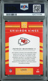 PATRICK MAHOMES SIGNED 2017 PANINI DONRUSS OPTIC GRIDIRON KINGS PSA 10 AUTO 10