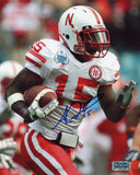 ALFONZO DENNARD SIGNED AUTOGRAPHED NEBRASKA CORNHUSKERS 8x10 PHOTO COA