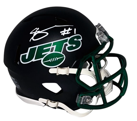 AHMAD SAUCE GARDNER SIGNED NEW YORK JETS ECLIPSE AUTHENTIC HELMET W/ 2022 DROY