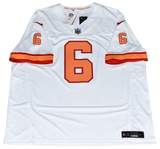 BAKER MAYFIELD SIGNED TAMPA BAY BUCCANEERS #6 WHITE NIKE LIMITED JERSEY BECKETT