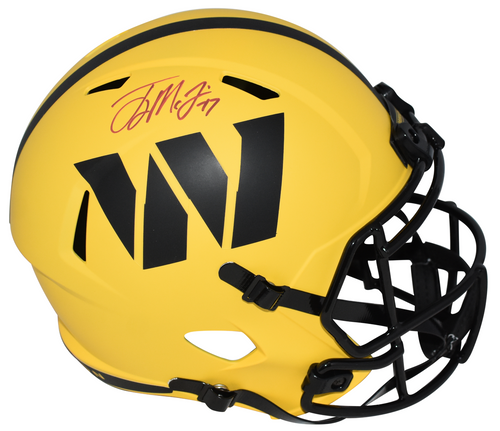 TERRY McLAURIN SIGNED WASHINGTON COMMANDERS RAVE FULL SIZE HELMET BECKETT