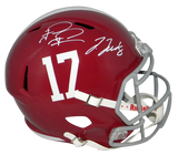 TUA TAGOVAILOA & JERRY JEUDY SIGNED ALABAMA CRIMSON TIDE FULL SIZE SPEED HELMET