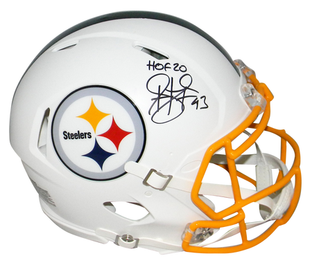 ERIC DICKERSON SIGNED SMU MUSTANGS RED CHROME AUTHENTIC HELMET W/ PONY EXPRESS