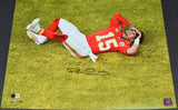 PATRICK MAHOMES SIGNED KANSAS CITY CHIEFS SUPER BOWL LVIII 16x20 PHOTO BECKETT