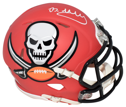 BUCKY IRVING SIGNED TAMPA BAY BUCCANEERS AMP SPEED MINI HELMET BECKETT