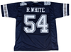 RANDY WHITE AUTOGRAPHED DALLAS COWBOYS #54 NAVY JERSEY W/ HOF 94