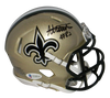 ADAM TRAUTMAN SIGNED AUTOGRAPHED NEW ORLEANS SAINTS SPEED MINI HELMET BECKETT