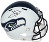 EARL THOMAS SIGNED SEATTLE SEAHAWKS FLAT WHITE FULL SIZE SPEED HELMET BECKETT