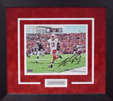 TAYLOR MARTINEZ SIGNED NEBRASKA CORNHUSKERS 8x10 FRAMED PHOTO COA