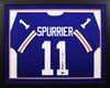 STEVE SPURRIER AUTOGRAPHED FLORIDA GATORS #11 BLUE FRAMED JERSEY W/ 66 HEISMAN