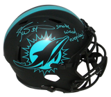 RICKY WILLIAMS SIGNED MIAMI DOLPHINS F/S ECLIPSE HELMET W/ SMOKE WEED EVERYDAY