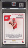 PATRICK MAHOMES SIGNED 2017 PANINI DONRUSS CERTIFIED CUTS ROOKIE AUTO PSA AUTH