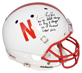 TOMMIE FRAZIER SIGNED NEBRASKA CORNHUSKERS FULL SIZE HELMET W/ 4 INSCRIPTIONS