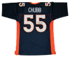 BRADLEY CHUBB AUTOGRAPHED SIGNED DENVER BRONCOS #55 NAVY JERSEY BECKETT
