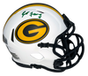BRETT FAVRE AUTOGRAPHED GREEN BAY PACKERS LUNAR SPEED MINI HELMET BECKETT