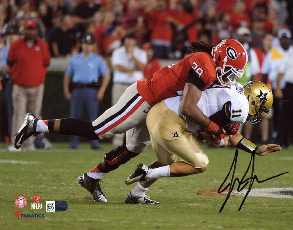 JARVIS JONES AUTOGRAPHED GEORGIA BULLDOGS 8x10 PHOTO FANATICS