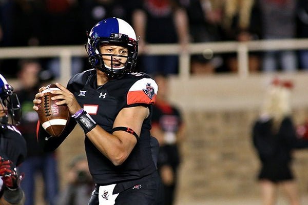 PATRICK MAHOMES SIGNED TEXAS TECH #5 UNDER ARMOUR TEAM ISSUED JERSEY - 1ST START
