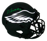 DEVONTA SMITH SIGNED PHILADELPHIA EAGLES ECLIPSE FULL SIZE SPEED HELMET BECKETT