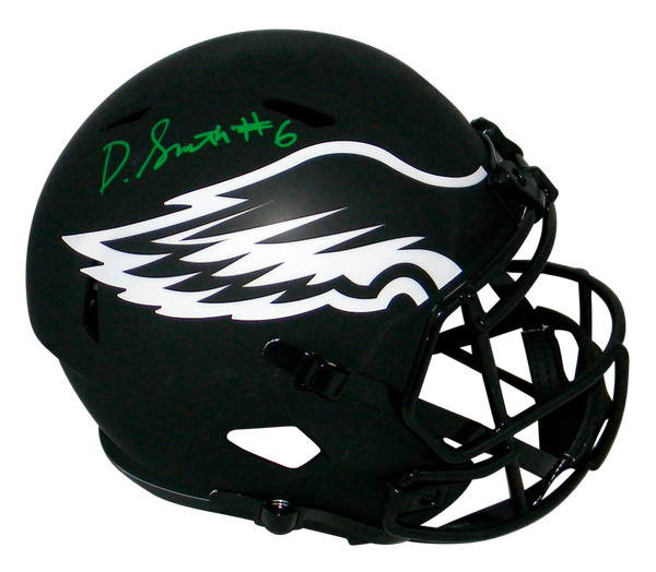 DEVONTA SMITH SIGNED PHILADELPHIA EAGLES ECLIPSE FULL SIZE SPEED HELMET BECKETT