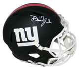 DANIEL JONES AUTOGRAPHED NEW YORK GIANTS BLACK FULL SIZE SPEED HELMET BECKETT