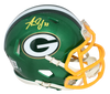 AARON JONES AUTOGRAPHED GREEN BAY PACKERS FLASH SPEED MINI HELMET BECKETT