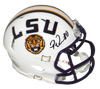 PATRICK QUEEN AUTOGRAPHED SIGNED LSU TIGERS WHITE SPEED MINI HELMET BECKETT