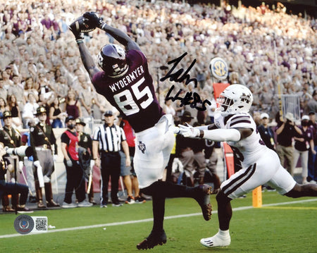 MIKE EVANS AUTOGRAPHED TEXAS A&M AGGIES 8x10 PHOTO JSA
