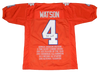DESHAUN WATSON SIGNED AUTOGRAPHED CLEMSON TIGERS #4 ORANGE STAT JERSEY JSA