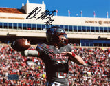 BEHREN MORTON SIGNED TEXAS TECH RED RAIDERS 8x10 PHOTO COA