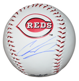 CHASE BURNS SIGNED CINCINNATI REDS RAWLINGS LOGO BASEBALL BECKETT
