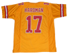 MECOLE HARDMAN AUTOGRAPHED SIGNED KANSAS CITY CHIEFS #17 GOLD JERSEY JSA