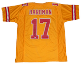 MECOLE HARDMAN AUTOGRAPHED SIGNED KANSAS CITY CHIEFS #17 GOLD JERSEY JSA