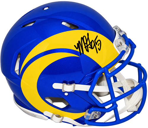 MYLES GARRETT AUTOGRAPHED LOS ANGELES RAMS AUTHENTIC SPEED HELMET BECKETT